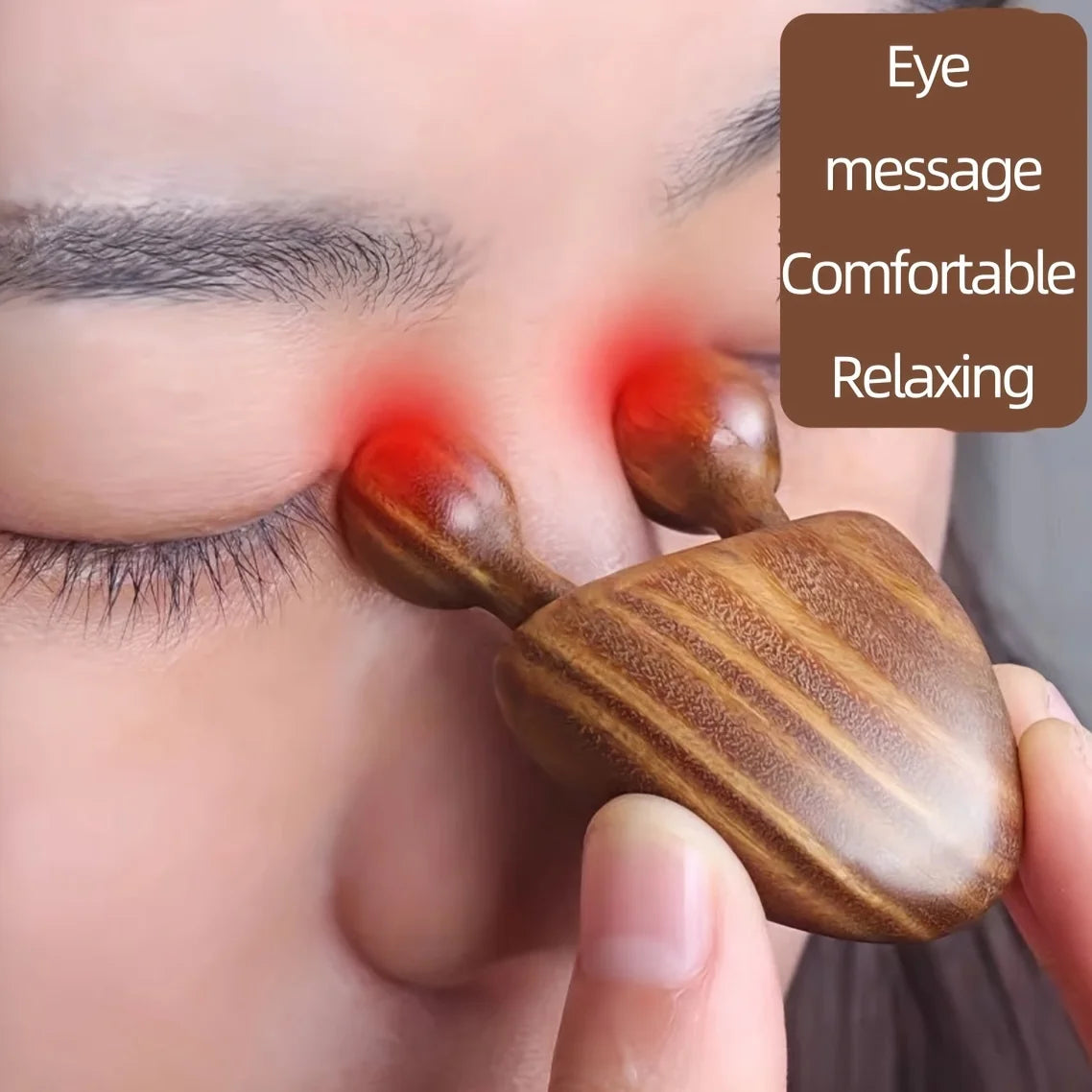 SandalEase Wooden Face & Eye Massager